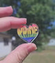 1" Pride Acrylic Mirror Heart - S26