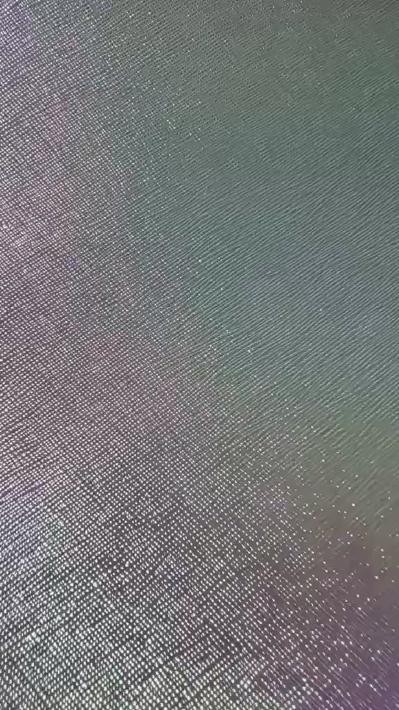 Faux Leather Sheet -  Blue Rainbow Cross Pattern - 56
