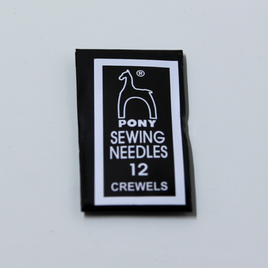 Pony Beading Needles - 12 Crewels - PCR12