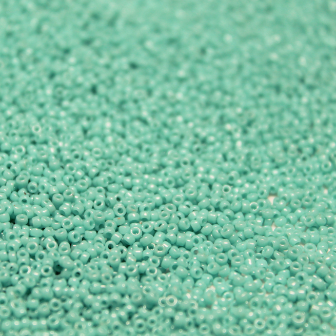 Opaque Light Turquoise Green ~ 15/0 JSB 412D