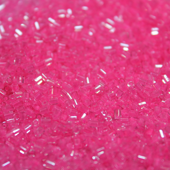 Crystal Lined Neon Pink ~ 11/0 HEX 207A