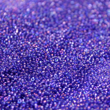 Transparent Dyed Purple Galaxy AB ~ 11/0 JSB 299 Japanese Seed Beads
