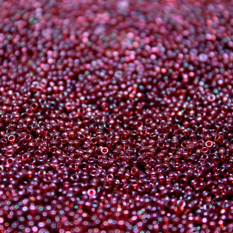 Transparent Dark Raspberry Gold Luster ~ 11/0 JSB 313 Japanese Seed Beads