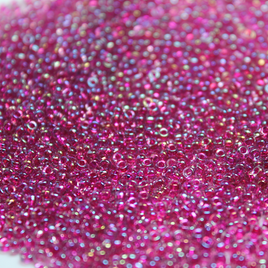 Transparent Fuchsia Rainbow ~ 11/0 JSB 322H