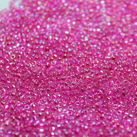 Dark Pink Lined Crystal AB ~ 11/0 JSB 355A
