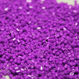 11/0 Hex Cut Opaque Purple Fuchsia - 419B