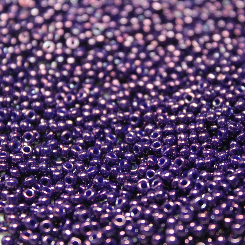 Opaque Dyed Dark Purple Luster ~ 15/0 JSB 430I Japanese Seed Beads