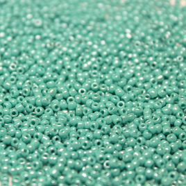 11/0 Japanese Opaque Turquoise Green Luster - 430F