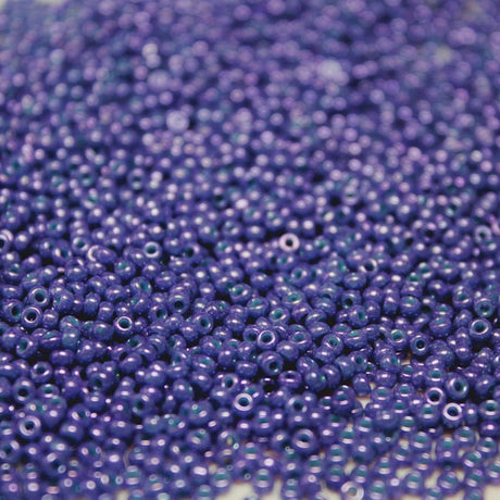 Opaque Dyed Purple Twilight Luster ~ 11/0 JSB 448 Japanese seed beads