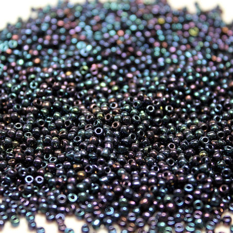 Metallic Blue Nebula Iris  ~ 11/0 JSB 452 Japanese seed beads