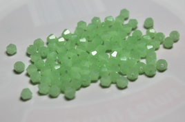 4mm Milky Jade Glass Bicone - 4B24