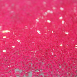 ** CLOSE OUT ** Crystal Lined Neon Strawberry Pink ~ 11-HEX-518B