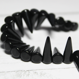 5x13mm Spike (24 pcs) Jet Black  ~ Spike 1