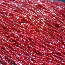 ** CLOSEOUT ** 9/0 Tri-Cut Transparent Red Luster - 9T133