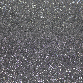 Faux Leather Sheet - Black Glitter - 115