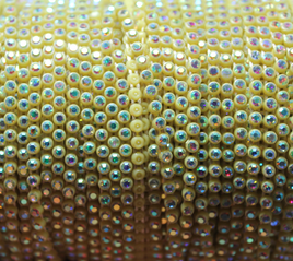 SS8 Butter Yellow AB Rhinestone banding