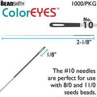ColorEyes Needles, Black - Size 10 - CE10