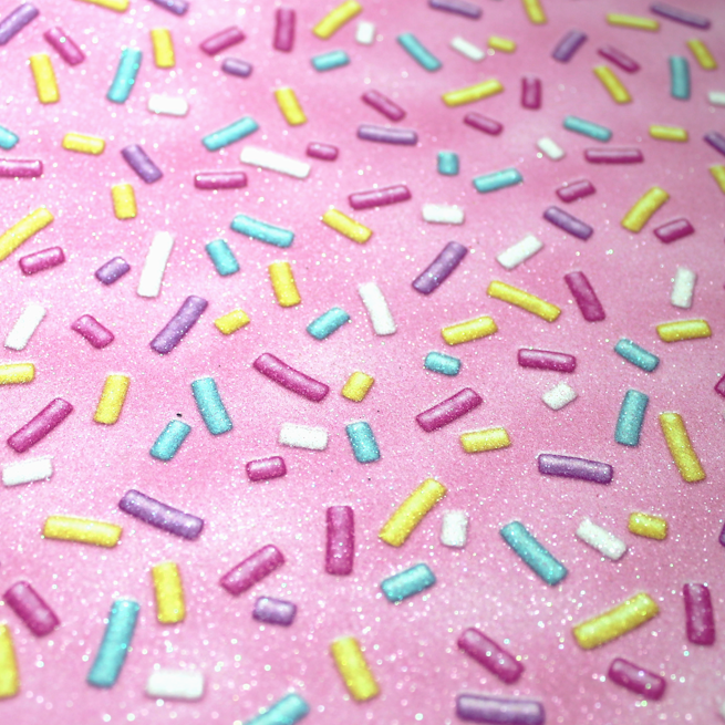 Faux Leather Glitter Sheet - Candy Sprinkles - 11