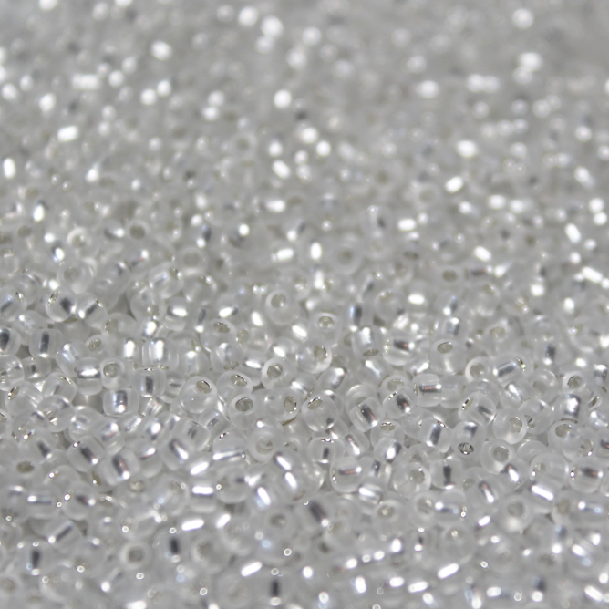 Frosted Silver Lined Crystal ~ 15/0 JSB F1