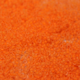 Frosted Neon Orange Sherbet ~ 15/0 JSB  F205