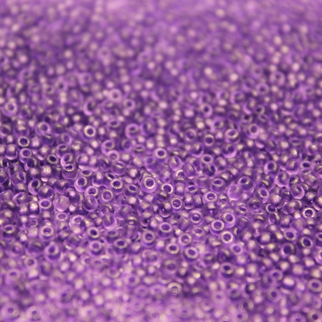 Frosted Violet Night Sparkle ~ 11/0 JSB F222E Japanese Seed Beads