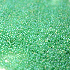Frosted Transparent Midori Green AB ~ 11-JSB-F258A