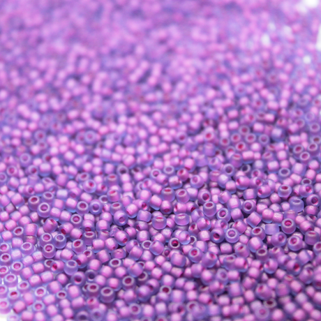 Frosted Purple Rain ~ 11/0 JSB F352 Japanese seed beads