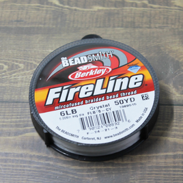 Fireline braided bead thread - 6lb - Crystal, 50  yards