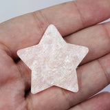 Pink Glitter Pearl Star Resin Slab - S22