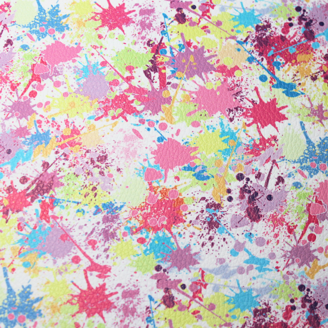 Faux Leather Sheet - Splatter - 45