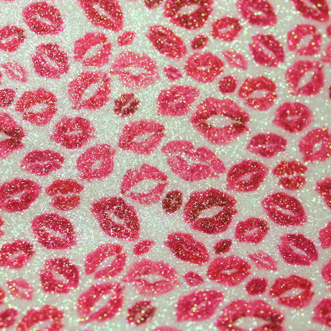 Faux Leather Glitter Sheet - Sugar Lips - 14