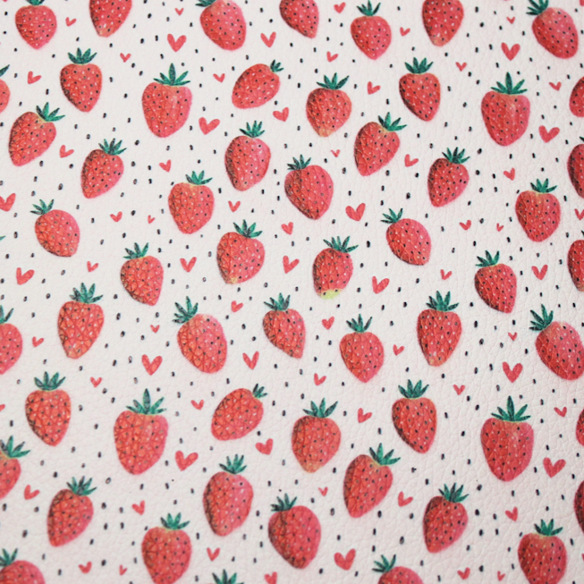 Faux Leather Sheet - Sweet Strawberry - 41