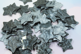 Pewter Glitter Pearl Star Resin Slab - S29