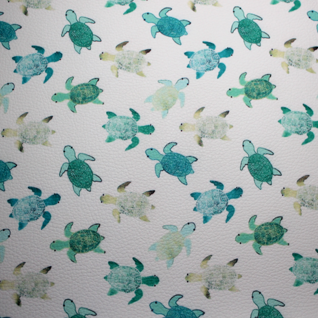 Faux Leather Sheet - Turtle Friends - 42