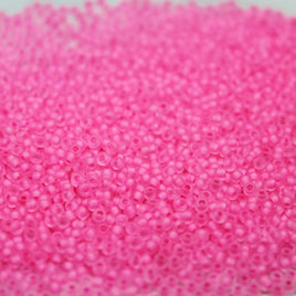 11/0 Japanese Neon Frosted Candy Pink - F207D